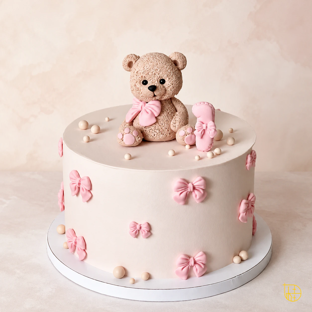 N° 09 — Ourson Poudré, création de gâteau sur mesure