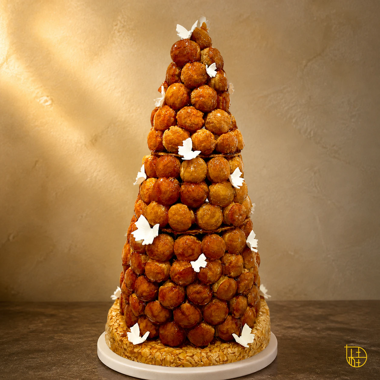 N° 10 — Envolée d’Or, création de gâteau sur mesure