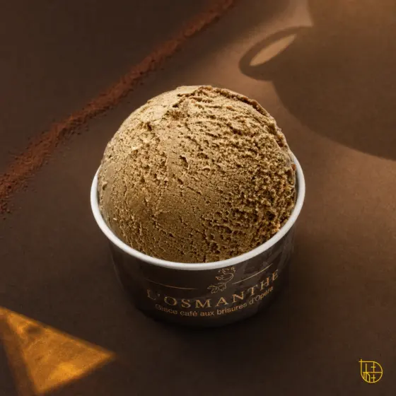 Glace café au brisure d'opéra