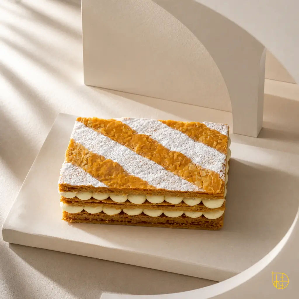Millefeuille à la vanille, base de gâteau sur mesure