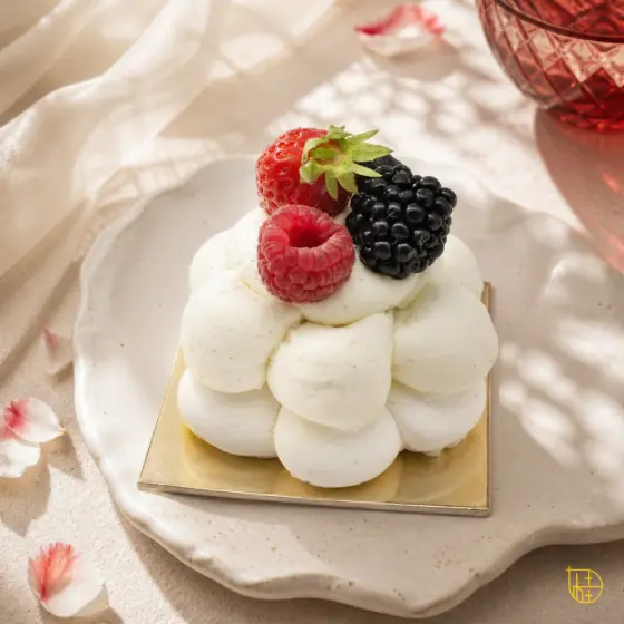 Pavlova aux fruit rouge