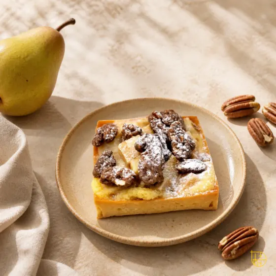 Tartelette poire et noix de pécan